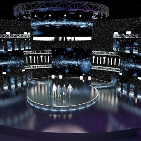 现代舞台3D模型下载